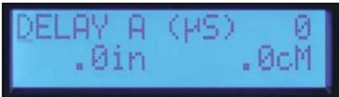 DELAY A (μS) 0 .0in .0cM