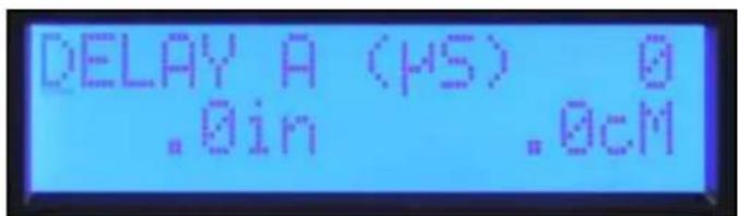 DELAY A (μS) 0 .0in .0cM