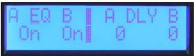 A EQ B | A DLY B On On 0 0