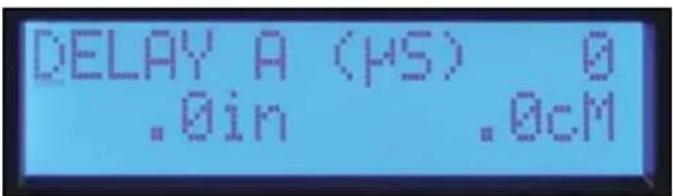 DELAY A (μS) 0 .0in .0cM