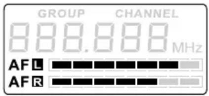 LD Systems MEI 100 G2 B6 - Sezione del gruppo di frequenza (GROUP) e/o del canale (CHANNEL): - 1