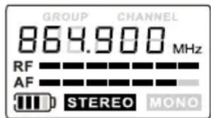 LD Systems MEI 100 G2 B6 - Anzeige Stereo-/Monobetrieb: - 1