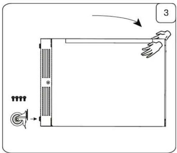 Zephyr Presrv PRR24C01ASOD - Installing the Optional Caster Wheel Accessory - 3
