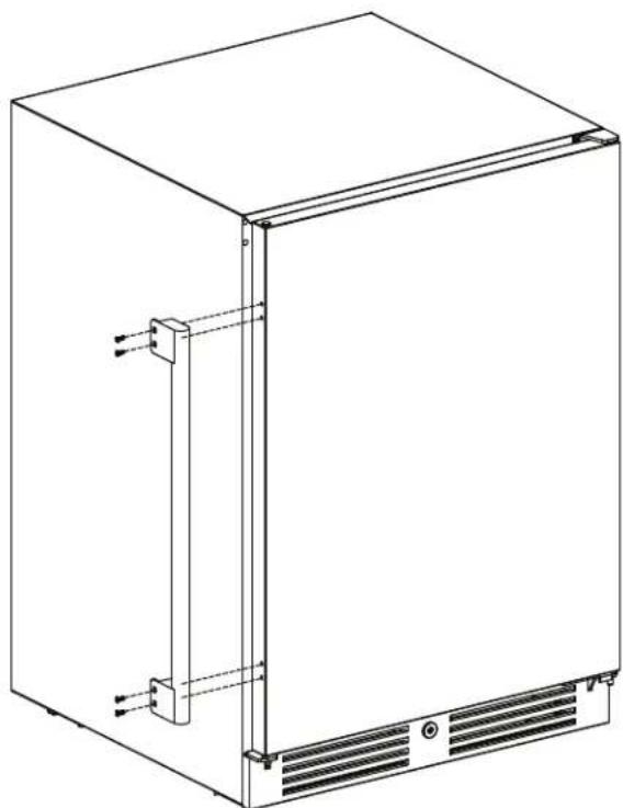 Zephyr Presrv PRR24C01ASOD - Installing the Handle - 1