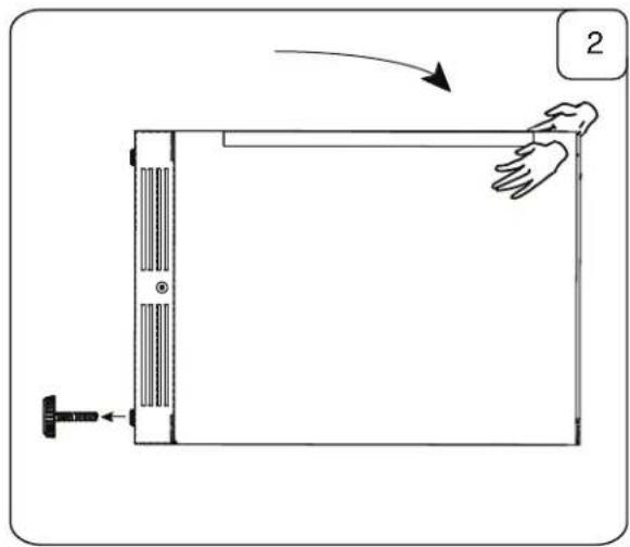 Zephyr Presrv PRR24C01ASOD - Installing the Optional Caster Wheel Accessory - 2