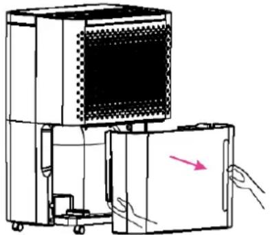 Emerio DH127350.1 - Den Wassertank entleeren. - 1