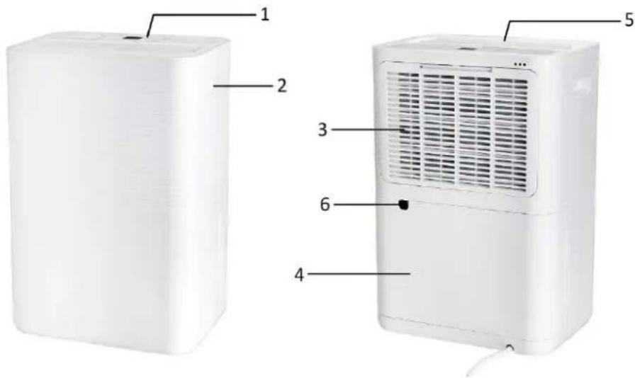 Emerio DH128153 - PARTS DESCRIPTION - 1