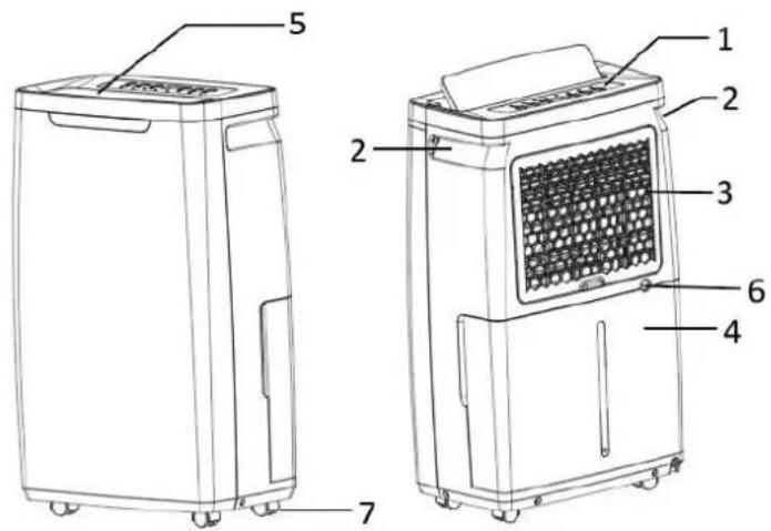 Emerio DH127430.1 - BESCHREIBUNG DER TEILE - 1