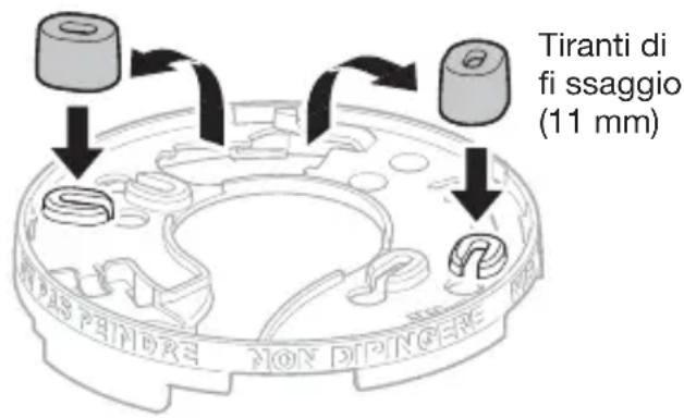 HAGER TG500B - Bloccaggio facoltativo del rilevatore sullo zoccolo di fi ssaggio (Fig. B) - 1