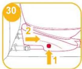 Joie Spin 360 GTI - Utilizarea în modul de orientare spre înainte (Înălțimea copilului 76 cm-105 cm/Greutatea copilului ≤ 19,5 kg/ 15 luni - 4 ani) - 1