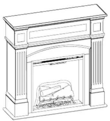 DIMPLEX Haydn - Impostazioni e dimensioni del prodotto - 1