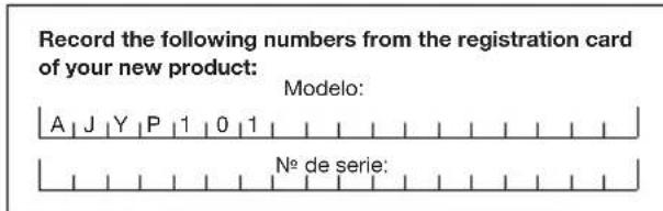 Aqua Joe AJYP101 - Modelo y número de serie - 1