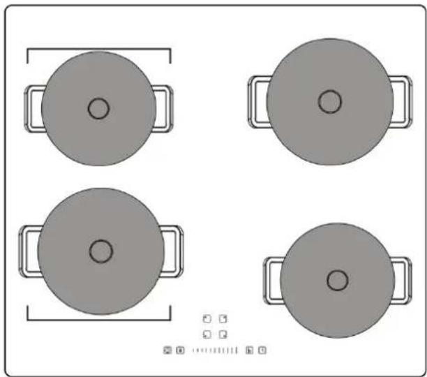 CONTINENTAL EDISON CETI4ZFLEXB1 - Using the Flexible zone functio - 2