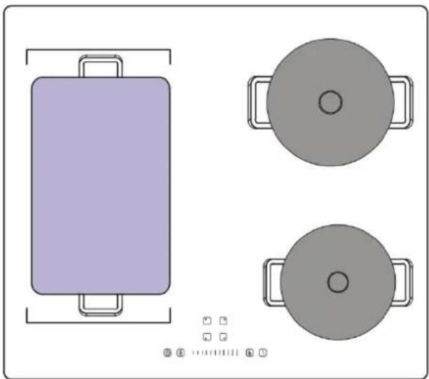 CONTINENTAL EDISON CETI4ZFLEXB1 - Using the Flexible zone functio - 1