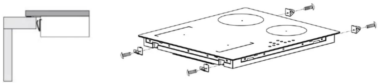 CONTINENTAL EDISON CETI4ZFLEXB1 - Locating the fixing brackets - 1