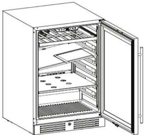 Zephyr Presrv PRB24C01CBSG - Removing the Glass Shelves - 2