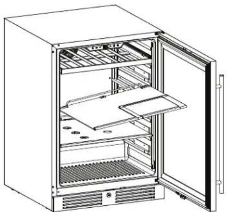 Zephyr Presrv PRB24C01CBSG - Removing the Glass Shelves - 3