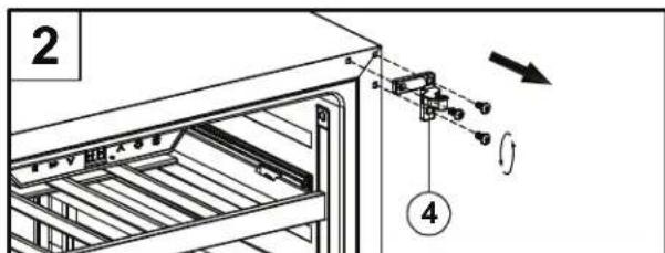 Zephyr Presrv PRB24C01CBSG - Reversing the Door Swing of Your Appliance - 3