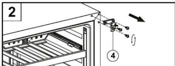Zephyr Presrv PRB24C01CBSG - Inverser l'ouverture de la porte de votre appareil - 3