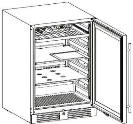 Zephyr Presrv PRB24C01CBSG - Removing the Glass Shelves - 1