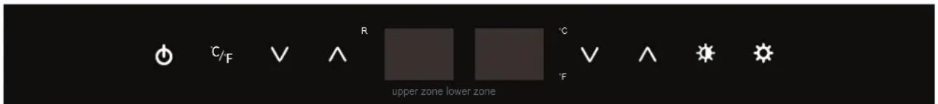 C/F R °C F upper zone lower zone