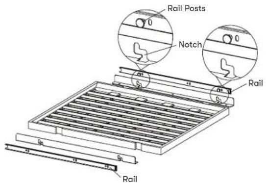 Rail Posts Notch Rail Rail