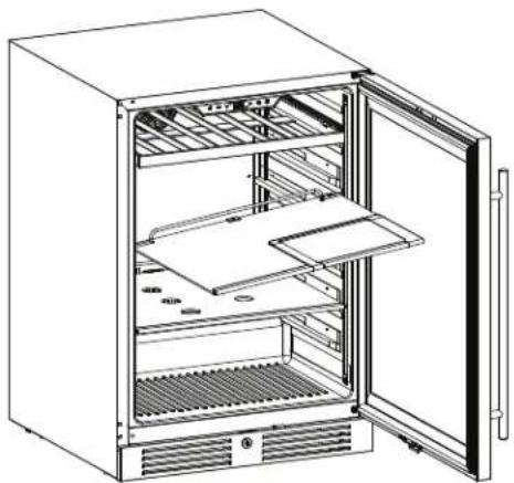 Zephyr Presrv PRB24C01CPG - Removing the Glass Shelves - 3