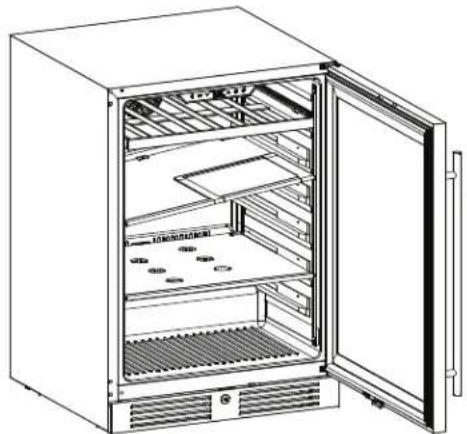 Zephyr Presrv PRB24C01CPG - Removing the Glass Shelves - 2