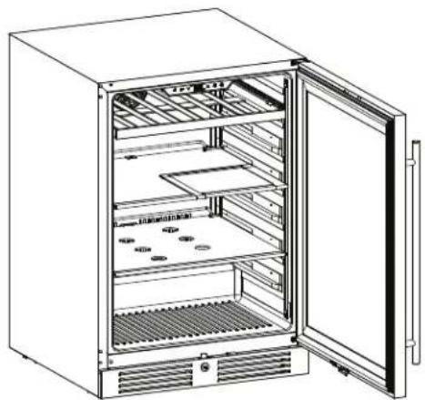 Zephyr Presrv PRB24C01CPG - Removing the Glass Shelves - 1