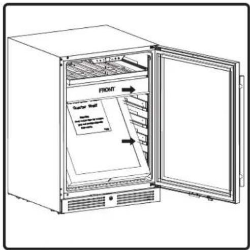 Zephyr Presrv PRB24C01CPG - Retractable Glass Quarter Shelf Installation - 1