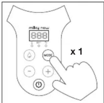 BABYMOOV Milky Now - FONCTION 1 • CHOISIR LA TEMPÉRATURE DE CHAUFFE ET MAINTENIR L'EAU AU CHAUD - 1