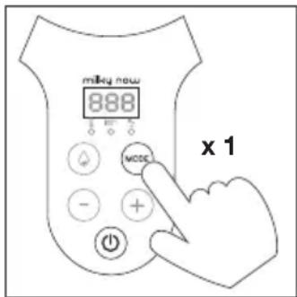 BABYMOOV Milky Now - FUNCIÓN 1 • SELECCIONAR LA TEMPERATURA DE CALENTAMIENTO Y MANTENER EL AGUA CALIENTE - 1
