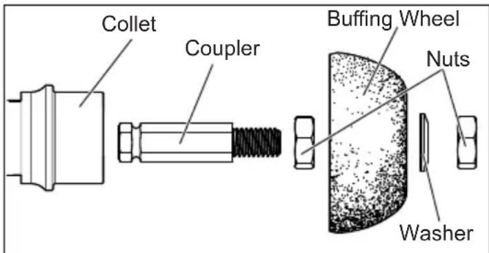 MILWAUKEE M12 FUEL 240922 - Installing the Buffing Wheel - 1