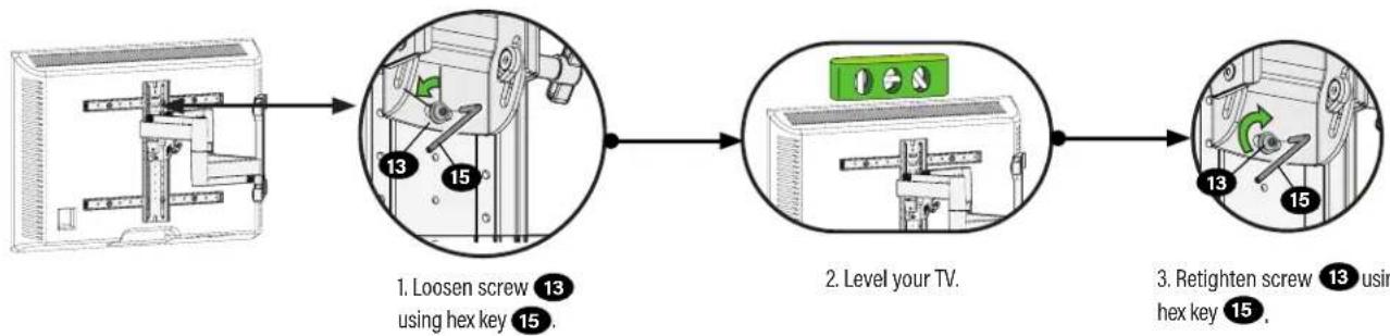 SANUS VODLF125B2 - LEVEL ADJUSTMENT - 1