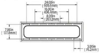24.00in (609.6mm) 16.00in (406.4mm) 8.00in (203.2mm) 7.00in (177.8mm) 3.00in (76.2mm)