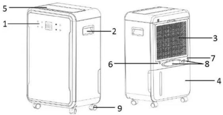 Emerio DH124928.1 - BESCHREIBUNG DER TEILE - 1