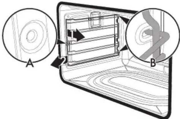 SMEG BG91N2 - Démontage des glissières de support pour grilles et lèchefrites - 1