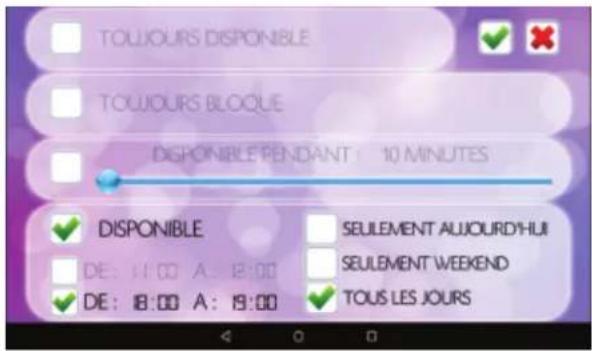 TOUJOURS DISPONIBLE TOUJOURS BLOQUE DISPONIBLE PENDANT : 10 MINUTES DISPONIBLE DE : 11:00 A : 12:00 DE : 18:00 A : 19:00 SEULEMENT AUXOURDYHUI SEULEMENT WEEKEND TOUS LES JOURS