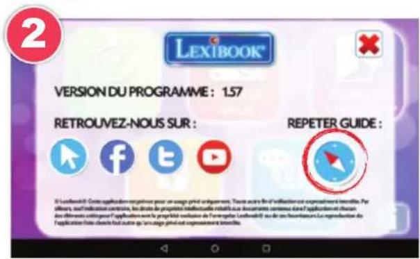 2 LEXIBOOK® VERSION DU PROGRAMME : 1.57 RETROUVEZ-NOUS SUR : REPETER GUIDE : © Leixibook®: Corte applica dem opération pour un sarge print algèments. Toute autre fin d'utilisation ou expression intérieure. Par aïlureur, sur l'indicate contrains, les modes de projetsie manufactifices nélés des documents continue dans l'application et éclaire des éléments constitue par l'application ou la propriété associée de l'expression Leixibook® sur le an incertices au répresentation de l'application date classe fin autre qu'un sarge print ou expression intérieure.
