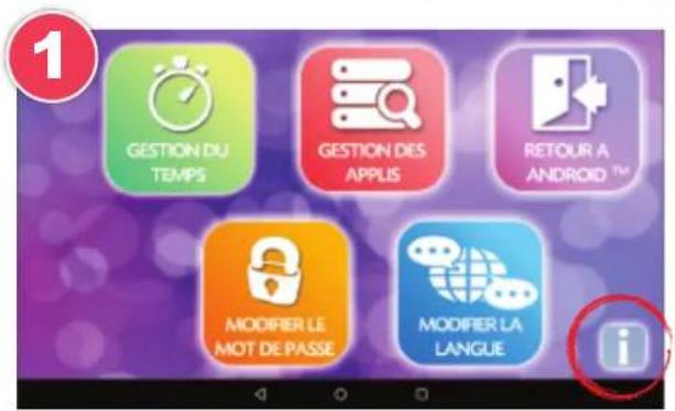 1 GESTION DU TEMPS GESTION DES APPLIS RETOUR A ANDROID ™ MODIFIER LE MOT DE PASSE MODIFIER LA LANGUE