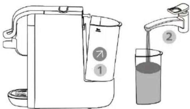 Efbe-Schott SC MCM 5000 - Filling the tank with fresh water : - 1