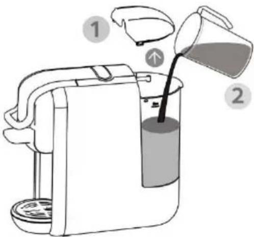 Efbe-Schott SC MCM 5000 - Füllen Sie den Wassertank mit frischem Wasser: - 2