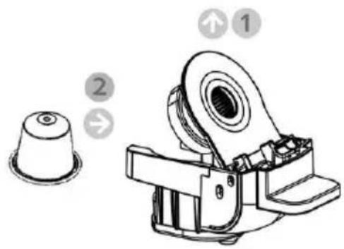 Efbe-Schott SC MCM 5000 - Filling the adaptor with coffee: - 1