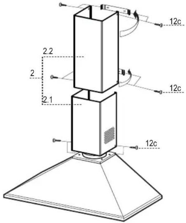 FALCON LEIHDC110SL - Unterer Kaminteil - 1