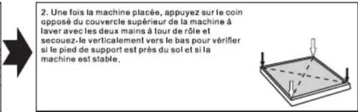 TCL FF0914SD0 - ■ Niveler la machine à laver - 4