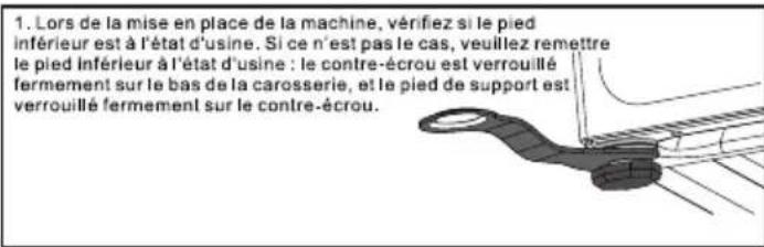 TCL FF0914SD0 - ■ Niveler la machine à laver - 3