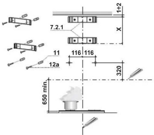 FALCON FHDSF1100BL - Foratura Parete e Fissaggio Staffe - 1