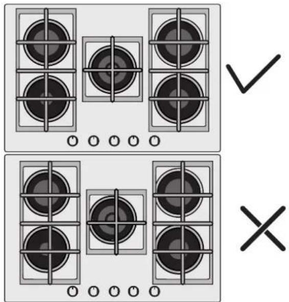 ROSIERES RVG63B4MBB - USE OF HOB - USER INSTRUCTIONS - 1