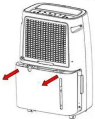 Emerio DH122844 - Töm vattenbehällaren. - 1