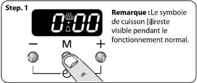 FALCON PDL90DFCB - Réinitialiser le rappel de minuteRéglage de l'I - 1